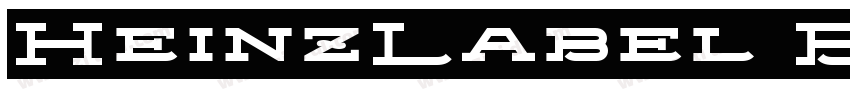 HeinzLabel Bold字体转换